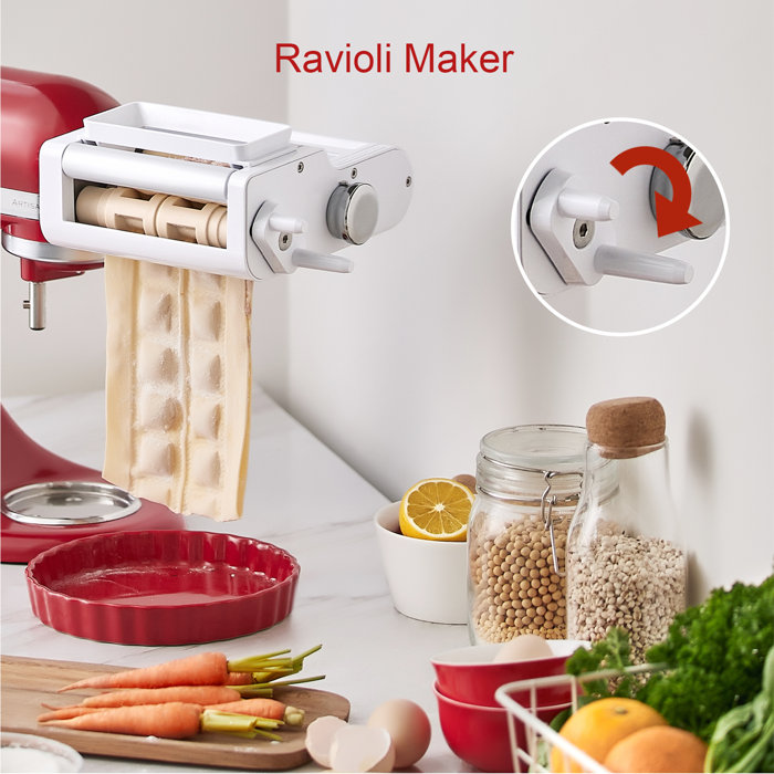 Antree 31 Ravioli Maker Pasta Maker Attachment for KitchenAid Stand